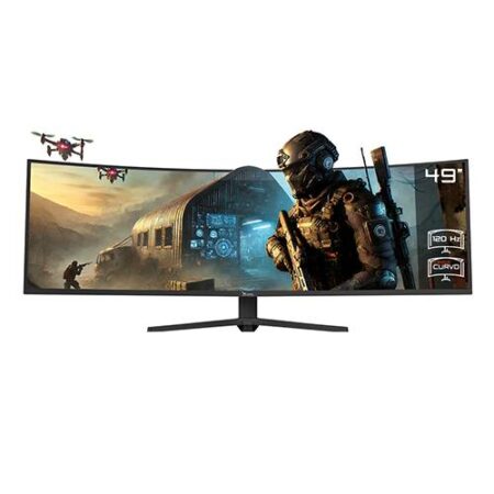 Monitor Xzeal 49 Xzeal Xz4090 Panel Curvo VA 5K 120Hz 4Ms 2Xdp + 2Xhdmi Negro –