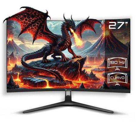 Monitor Gamer Xzeal 27 Xz4010- 2 Panel Curvo/180Hz/1Ms/DP/HDMI/Neg