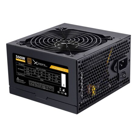 Fuente De Poder 500W Xzeal Xzps500B/ATX/80 Plus Bronze/No Modular/Color Negro