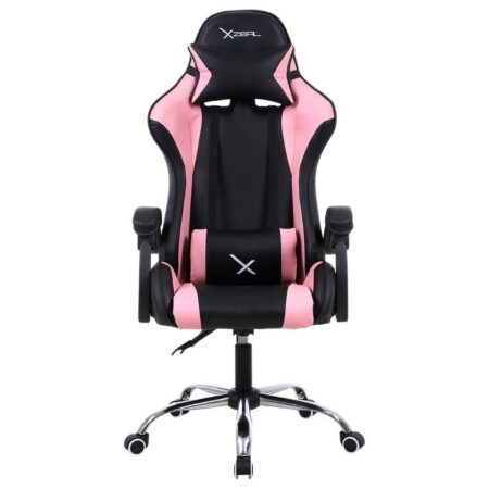 Silla Gamer Xzeal Xz05 Rosa Pvc /165Grados/Soporte Lumbar/Superior