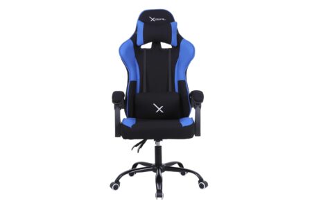 Silla Gamer Stylos Xz20 Azul C/Brazo Ajustable/Tela/Soporte Lumbar/Hasta 100 Kg, Xzsxz20A