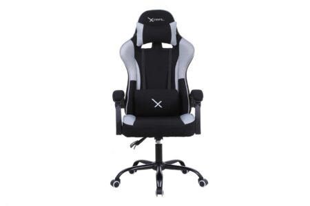 Silla Gamer Stylos Xz20 Gris, C/Brazo Ajustable/Tela/Soporte Lumbar/Hasta 100 Kg, Xzsxz20B