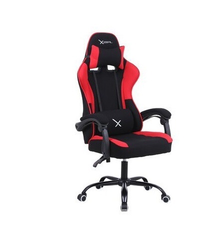 Silla Gamer Stylos Xz20 Rojo, C/Brazo Ajustable/Tela/Soporte Lumbar/Hasta 100 Kg, Xzsxz20R