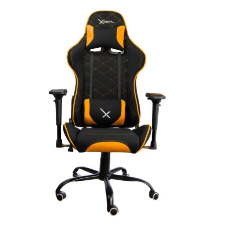 Silla Gamer Xzeal Xz25 Tela/Brazos 4D Soporte Lumbar Color Naranja, Xzsxz25O