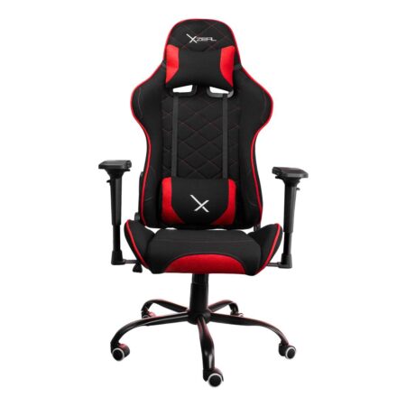 Silla Gamer Xzeal Roja Xz25 Tela/Brazos 4D Soporte Lumbar Color Rojo, Xzsxz25R