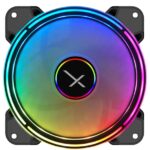 Kit De 3 Ventiladores Xzeal Xz1100 Argb LED 120Mmx25Mm/1200Rpm Color Negro, Xzve100B