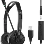 TechZone TZDIA01 audífono y auriculare Audífonos Alámbrico Diadema Oficina/Centro de llamadas USB tipo A Negro