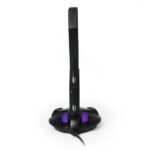 Yeyian Soporte Para Auriculares Gamer Overpower Negro - Mic Omnidireccional, Gama De Colores Custom, Vol Audifonos, Aud Y Mic, USB Hub Yao-29201N