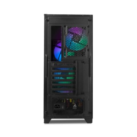 Yeyian Gabinete Gamer Phoenix Panel De Cristal Templado – ATX, M-ATX, Itx, Hasta 9 Vent 4 Incluidos, GPU Hasta 400 Mm, Gran Conectividad, Ycm-Appho-01