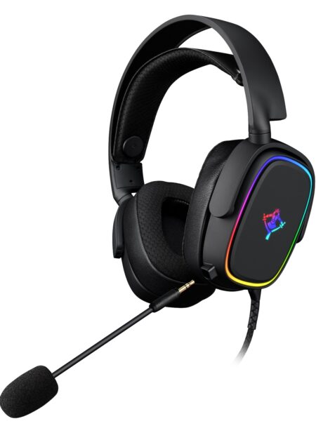 Diadema C/Microfono Yeyian Ydg-33405 Gamer Proud Serie 3500 Alamrico/Rgb/3.5Mm/Negro