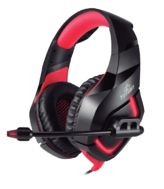 Yeyian Diadema Gamer Wicked Serie 3000, Audio De 20-20 Khz, Con Microfono, Almohadilla Vicoelastico, Control De Volumen, USB – Modelo: Ydw-33402