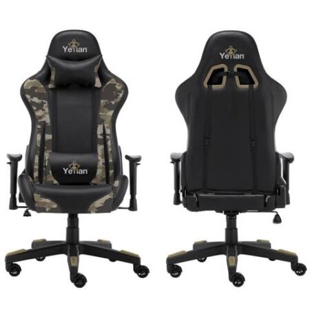 Silla Gaming Yeyian Yfrd-042920 Ryuji Desert Camouflage, Poli/Nyl, Soporta 150Kg