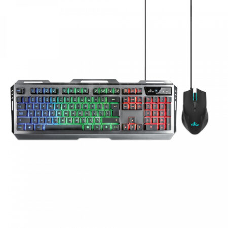 Kit Teclado Y Mouse Yeyian Gaming LED Ykp-20706 Phoenix 3000 USB Negro