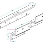 Cerradura Magnetica Doble Yli Ym180Ndledpack Con LED Ym180Ndled/Soporte De Fijacion Tipo Zl/Fuerza De Sujecion 180Kg/350Lb Por Extremo/Voltaje Dual (Ym-180Ndled + Mbk-180Ndzl)