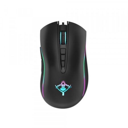 Yeyian Mouse Gamer Gram Serie 2000 Negro – Rgb LED De 16.8 M Colores Software De Personalizacion, 6400 Dpi, 8 Botones Programables, Mod. Ymg-24110N