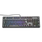 Yeyian Teclado Gamer Asward Serie 3000 - Switch Rojo, 105 Teclas Mecanicas, LED Rgb Arcoiris, 18 Efectos Retro Iluminado Custom, Ip42, Mod. Ytm-28207R