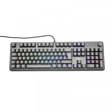 Teclado Mecanico Gamer Yeyian Ytm-28208B Asward S3000 Switch Azul Alambrico Rgb