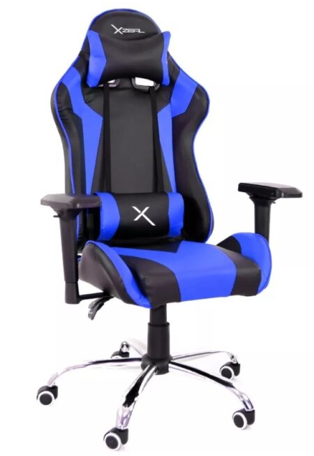 Silla Gamer Stylos Xzeal X10 Negro-Azul, C/Reposabrazos 4D/Hasta 115Kg, Zxsxz10A