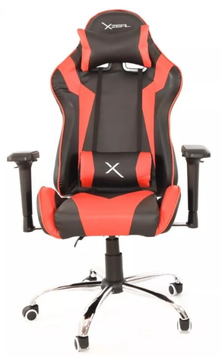 Silla Gamer Stylos Xzeal X10 Zxsxz10R Color Rojo/Negro, Acero, Pvc Alto Desempeño