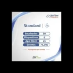LICENCIA STANDART BIOTIME CLOUD 2.0 ZKTECO/50 USUARIOS/6 DISPOSITIVOS/ANUAL/ZKT0820132