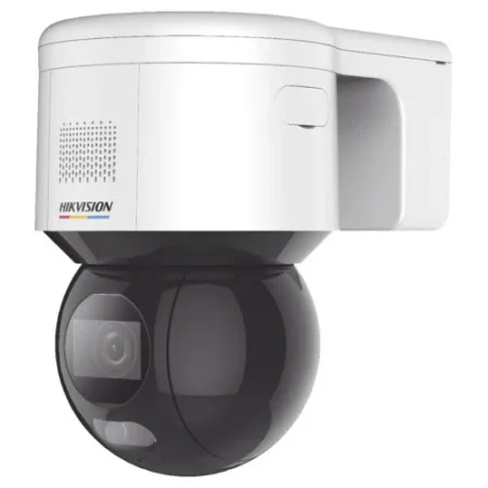 Camara Domo Pt IP Hikvision Ds-2De3A400Bw-De(F1)(T5) 4Mpx/Lente 4 Mm/Imagen A Color 24/7/Luz Blanca 30 Mts/Exterior Ip66/Acusense/PoE+/Microfono Y Bocina Integrada/Wdr 120Db/MicroSD