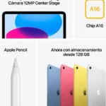 Apple iPad Air 256 GB 27.7 cm (10.9″) Wi-Fi 6 (802.11ax) iOS 14 Verde