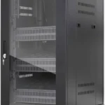 Gabinete De Red 19 Pro Line Con Extractores De Aire - 18U, Ensamblado, Incluye Accesorios, 800Kg, 600X600, Intellinet 716222
