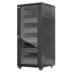 Gabinete De Red 19 Pro Line Con Extractores De Aire – 27U, Ensamblado, Incluye Accesorios, 800Kg, 600X600, Intellinet 716239