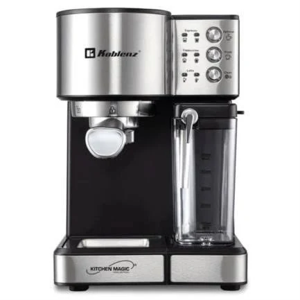Cafetera Koblenz Ckm-1350 Espresso Y Latte/1350W/Color Negro Acero Inoxidable /00-0614-00-8