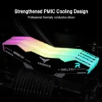 Memoria DDR5 32Gb 7800Mhz Teamgroup Delta Rgb Ff4D532G7800Hc38Ddc01 (2X16Gb), Blanco, Non-ECC, Cl38, Xmp