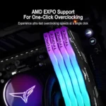 Memoria DDR5 32Gb 7800Mhz Teamgroup Delta Rgb Ff4D532G7800Hc38Ddc01 (2X16Gb), Blanco, Non-ECC, Cl38, Xmp