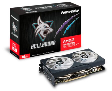T/VIDEO POWERCOLOR RX 7600 XT 16G-L/OC, RADEON HELLHOUND 16GB GDDR6/PCI EXPRESS 4.0 X8