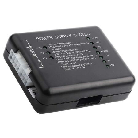 PROBADOR DE FUENTE DE PODER CON PANTALLA DIGITAL LCD/PLASTICO/24 PIN