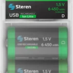 Bateria Alcalina Steren Bat-D2 No Recargables, Tipo D, 1.5V, 2 Piezas