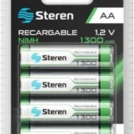 Bateria Recargable Steren Bat-Nm-Aa Tipo Aa, 1.2V, Nimh, 600 mAh, 4 Piezas