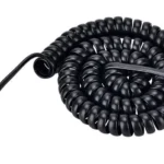 Cable Telefonico Espiral Steren 302-015N Plug A Plug Rj9, 4.5M, Negro