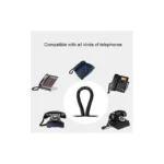 Cable Telefonico Espiral Steren 302-015N Plug A Plug Rj9, 4.5M, Negro