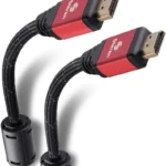 CABLE HDMI STEREN 299-812 DE 3.6 M, C/FILTROS DE FERRITA, 4K, NEGRO/ROJO