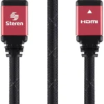 CABLE HDMI STEREN 299-812 DE 3.6 M, C/FILTROS DE FERRITA, 4K, NEGRO/ROJO