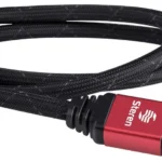 CABLE HDMI STEREN 299-812 DE 3.6 M, C/FILTROS DE FERRITA, 4K, NEGRO/ROJO