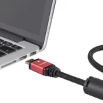 CABLE HDMI STEREN 299-812 DE 3.6 M, C/FILTROS DE FERRITA, 4K, NEGRO/ROJO