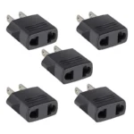 Adaptador De Enchufe Steren 905-102 Europeo A Americano, 127V, 15A, Negro