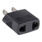 Adaptador De Enchufe Steren 905-102 Europeo A Americano, 127V, 15A, Negro