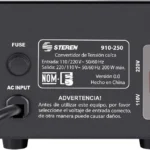 Convertidor Vca Steren 910-250, 200W, Entrada 110V/220V, Salida 220/110V, 2 Contactos, 910-250