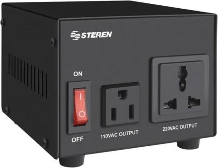 Convertidor Vca Steren 910-250, 200W, Entrada 110V/220V, Salida 220/110V, 2 Contactos, 910-250