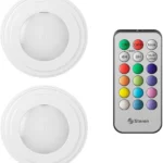 Lampara LED Mini Steren Lam-Rm3 Rgb, Luz Fria, 2 Piezas, Con Control Remoto