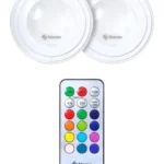 Lampara LED Mini Steren Lam-Rm3 Rgb, Luz Fria, 2 Piezas, Con Control Remoto