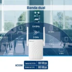 Extensor De Rango De Banda Dual Steren Com-8300 Inalambrico/Alambrico, 100 Mbit/S, 2.4/5Ghz, Hasta 40M De Cobertura