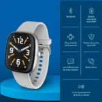 Reloj Smart Watch Techzone Tzsw03 Casual 3, Touch, Bluetooth, Android/Ios, Negro