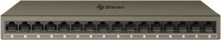 Switch Steren Swi-116 Gigabit Ethernet 16 Puertos 10/100/1000Mbps, Full Duplex, 32 Gbps, No Administrable